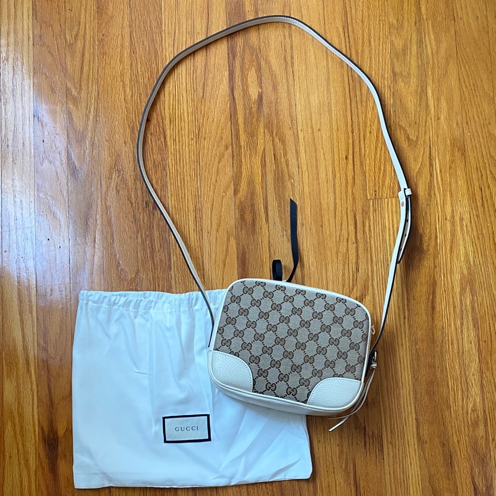 New Gucci Bree Disco Crossbody Bag GG Canvas